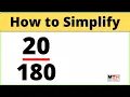 How to Simplify the Fraction