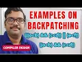 Examples on Backpatching in Compiler Design Translation Rules Compiler Design