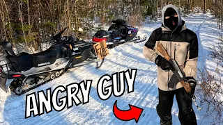 Angry Thief Steals My Free Snowmobile