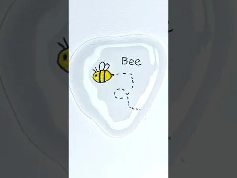 Easy drawing buzzing bee flying #kids #drawing #easydrawing #bee #forkids
