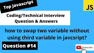 how to swap two variables without using the third Javascript Coding Interview Question