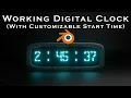 Working Digital Clock using Only Geometry Nodes - Blender Tutorial