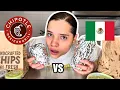Chipotle vs Authentic Burrito which has more calories