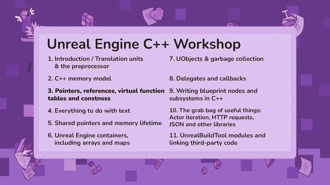 3. Pointers, references, VFTs and constness