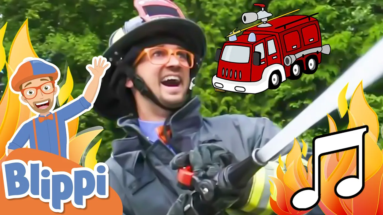 Firetruck Song | BLIPPI Firefighter | Educational Songs For Kids Firetruck Song | BLIPPI Firefighter | Educational Songs For Kids