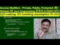Access Modifiers in Java - Private Public Protected and Default Hindi