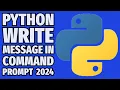Python Print Message In Windows Command Terminal