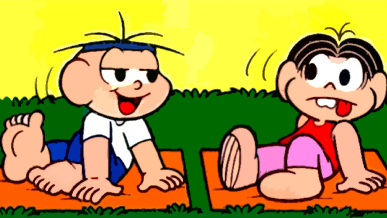 CEBOLINHA DÁ AULA DE IOGA - QUADRINHOS DA TURMA DA MÔNICA