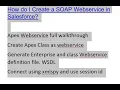 Salesforce SOAP API Create Apex Web Service WSDL 2026
