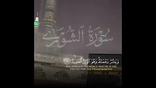 سورة الشورى ياسر الدوسري 