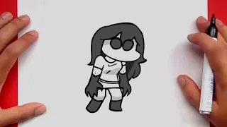 how to draw evil sky friday night funkin mods