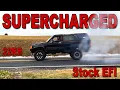 m90 22re Superchager Part 3 Sending it on stock EFI