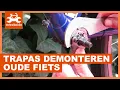 Lagu Trapas demonteren van een oude fiets - trapas met losse cups