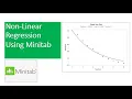 Nonlinear Regression Simple Basics for Beginners using Minitab Exponential function example