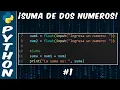 Como Sumar Dos Numeros en Python Facil y Rapido Ejercicio