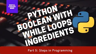 Programming in Python Using Boolean and Loops Ingredients