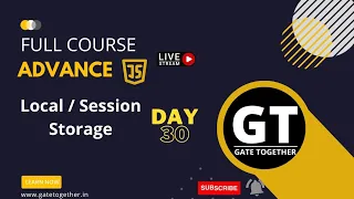 Local and session storage in JS lect30