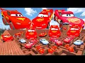All Size Tiny To Giant Lightning Mcqueen Cars in Maze EP 7