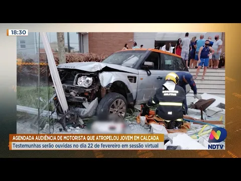 Justiça agenda audiência de motorista que atropelou jovem no bairro Ingleses