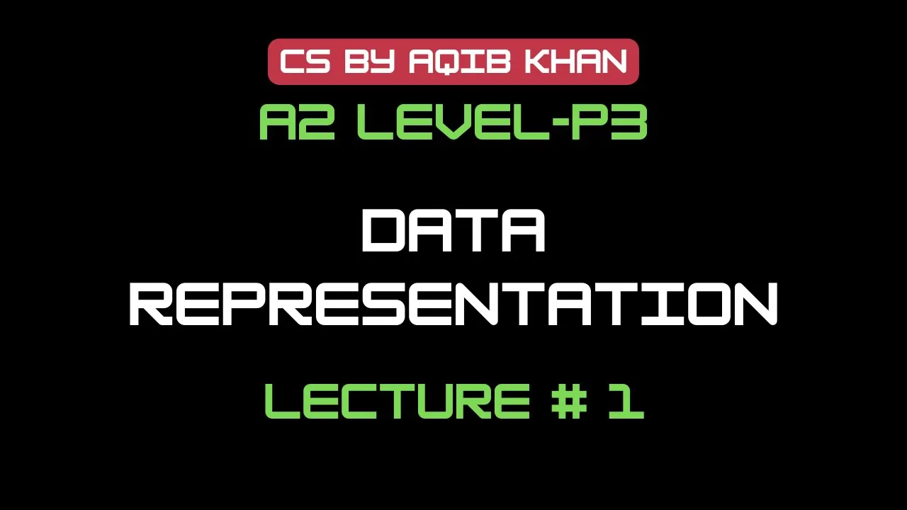 A2 Level | P3 | Data Representation | Floating Point Binary | Lecture 1