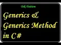 Generics Generics Method in C