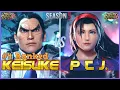 T8 S3 KEISUKE Ranked Kazuya Vs PTJ Jun Tekken 8 High Level Gameplay