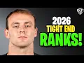 2026 Top-40 Dynasty Tight End Rankings Tiers w Rookies