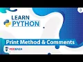 Python Print Method Comments Tutorial in Hindi Urdu