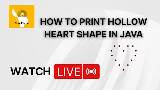 How to Print Hollow Heart Shape in Java Hollow Heart Shape