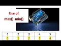 how to find maximum and minimum value element from an array how to use max and min function