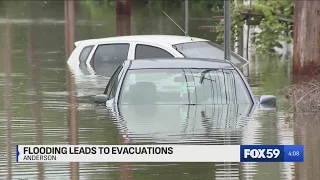 Flooding in Anderson leads to evacuations
