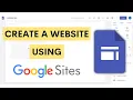 How To Create Website in Google Sites for Free Tutorial For Beginners
