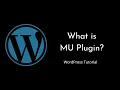What is MU Plugin in WordPress Explained WordPress Advanced WordPress