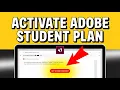 How to activate Adobe Creative Cloud student plan - Step by Step