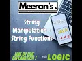 String Manipulation in Java Creating String Objects and Using String Functions in Tamil