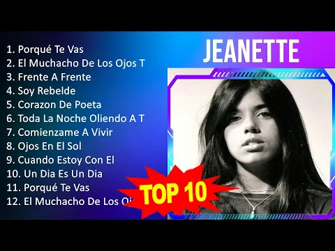 Download MP3 Jeanette 2023 - 10 Grandes Exitos - Porqué Te Vas, El Muchacho De Los Ojos Tristes, Frente A Fre...