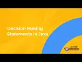 Decision Making in Java With Examples Learn With Anthony