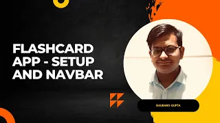 Flashcard app - Setup and Navbar