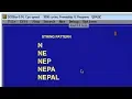 QBASIC-STRING PATTERN NEPAL