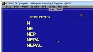 QBASIC-STRING PATTERN NEPAL