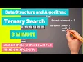 Ternary Search Algorithm Explain with Example Code Time Complexity Data Structures