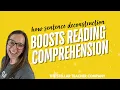 How Sentence Deconstruction Boosts Reading Comprehension
