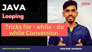loop conversion Computer Class 10 ICSE ISC Java Programming