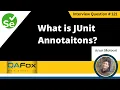 What are JUnit Annotations Selenium Interview Question