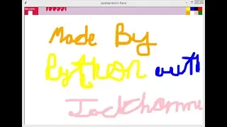 I Made a Paint Application with python turtle Graphics