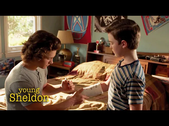 Video: Grammatical Errors Plague Sheldon’s Arm Cast | Young Sheldon