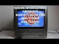 Magnavox TV DVD VCR Combo CT202MW8 Serial T43735767 function check