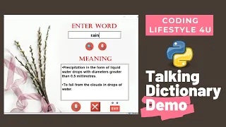 Talking Dictionary Demo Python GUI Project
