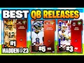 RANKING THE BEST QUARTERBACK RELEASES IN MADDEN 23 BEST QB RELEASES MADDEN