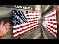 How to Make a Wavy Wooden American Flag Realistic Frameless DIY Flag Build
